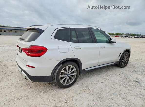 5UXTR7C53KLE93453 2019 BMW X3 Белый Передняя правая четверть