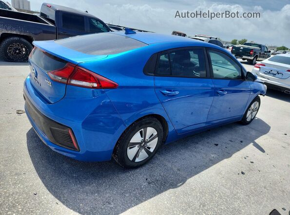 KMHC65LC1JU102850 2018 HYUNDAI IONIQ Синий Передняя правая четверть