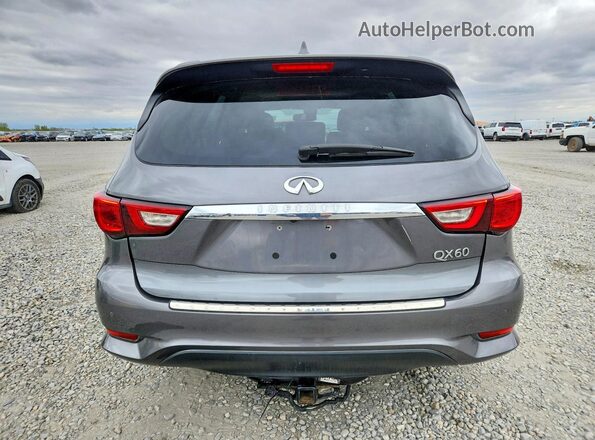 5N1DL0MM5HC504426 2017 INFINITI QX60 Серый Вид салона спереди