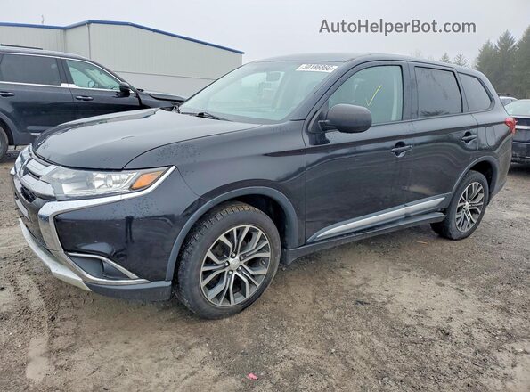 JA4AZ2A37HZ049471 2017 MITSUBISHI OUTLANDER Черный Передняя левая четверть