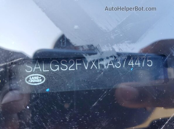 SALGS2FVXHA374475 2017 LAND ROVER RANGE Blue VIN კოდის სტიკერის ხედი