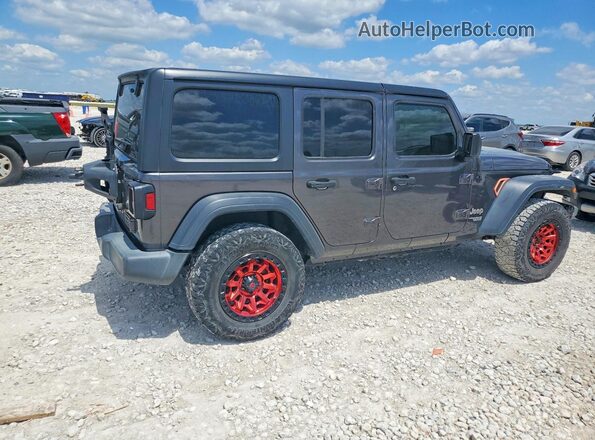 1C4HJXDG0KW612537 2019 JEEP WRANGLER Серый Передняя правая четверть