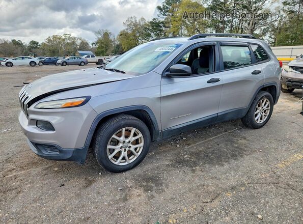 1C4PJLAB3GW137597 2016 JEEP CHEROKEE Silver Tył lewy