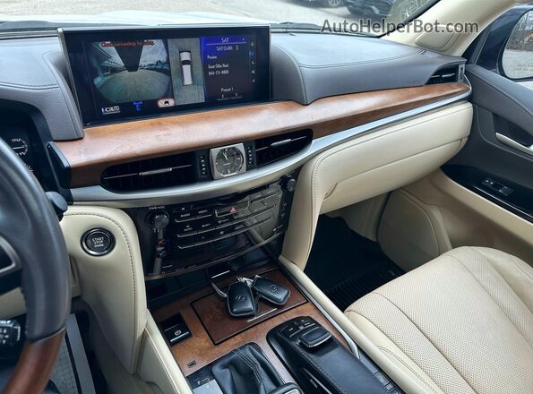 JTJHY7AX2K4285356 2019 LEXUS LX Белый Вид подкапотного пространства