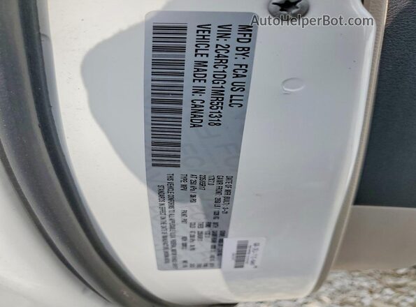 2C4RC1DG1MR551318 2021 CHRYSLER VOYAGER White Widok wnętrza 360 stopni