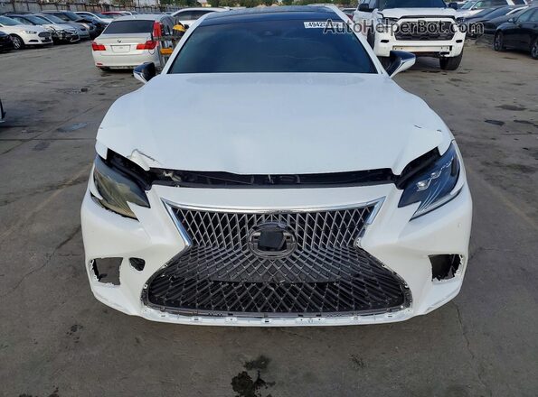 JTHB51FF4J5000484 2018 LEXUS LS500 White უკანა ხედი
