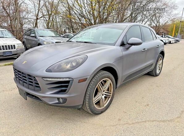 WP1AB2A57GLB45029 2016 PORSCHE MACAN Серый Задняя правая четверть