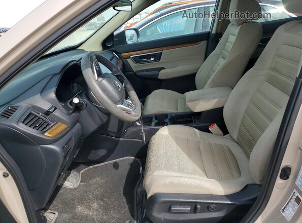 5J6RW2H56HL053923 2017 HONDA CR-V Желто-коричневый Вид салона спереди