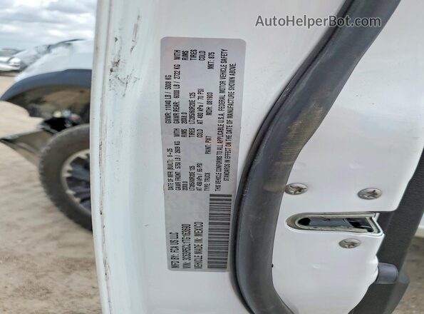 3C63R5CL1TG163690 2026 RAM 2500 Белый Вид наклейки с VIN-кодом