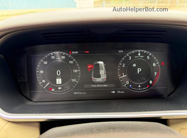 SALWG2RV2JA697563 2018 LAND ROVER RANGE Черный Вид панели приборов