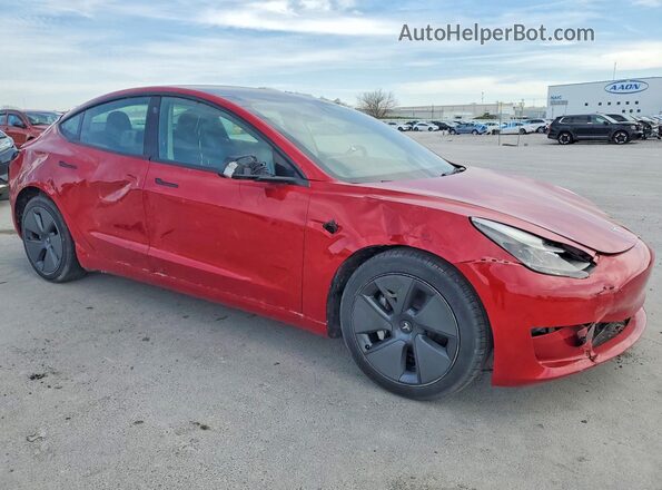 5YJ3E1EA9PF466561 2023 TESLA MODEL 3 Красный Вид спереди
