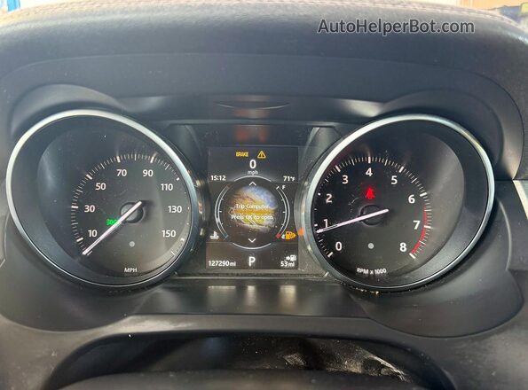 SALVP2BG8GH111696 2016 LAND ROVER RANGE ROVER Black Widok zestawu wskaźników