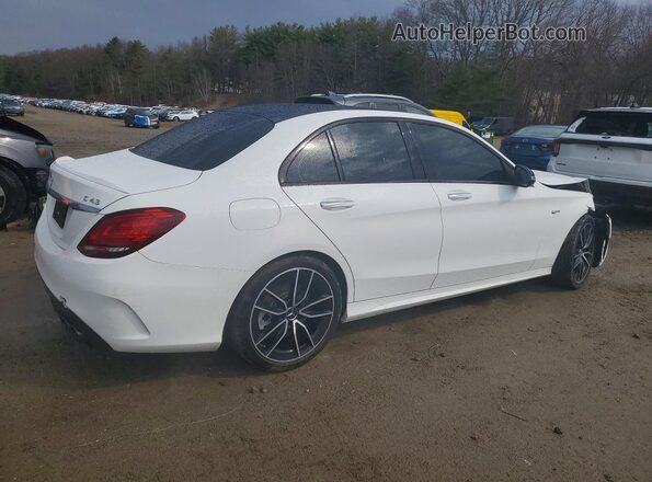 55SWF6EB8KU300135 2019 MERCEDES-BENZ AMG White Przód prawy