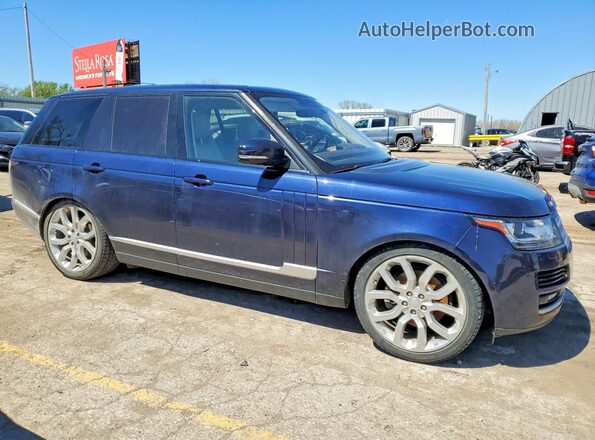 SALGS2FK6HA361194 2017 LAND ROVER RANGE ROVER Синий Вид спереди
