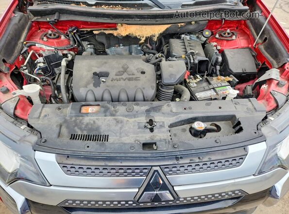 JA4AZ3A32KZ011076 2019 MITSUBISHI OUTLANDER Красный Вид наклейки с VIN-кодом