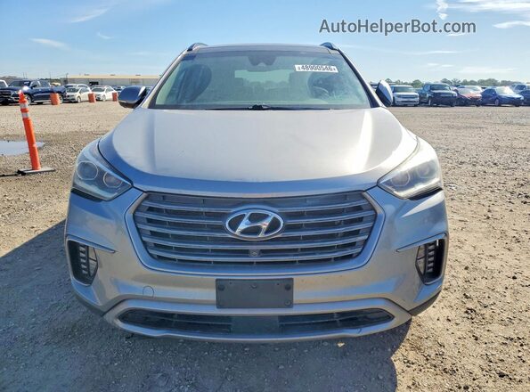 KM8SRDHF4HU186883 2017 HYUNDAI SANTA FE Серебряный Вид сзади