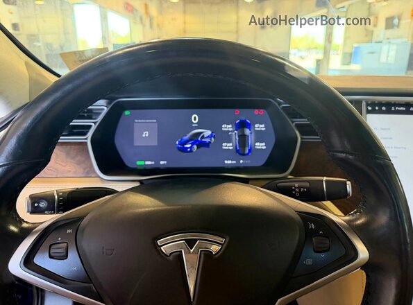 5YJSA1E21HF209895 2017 TESLA MODEL S Синий Вид подкапотного пространства