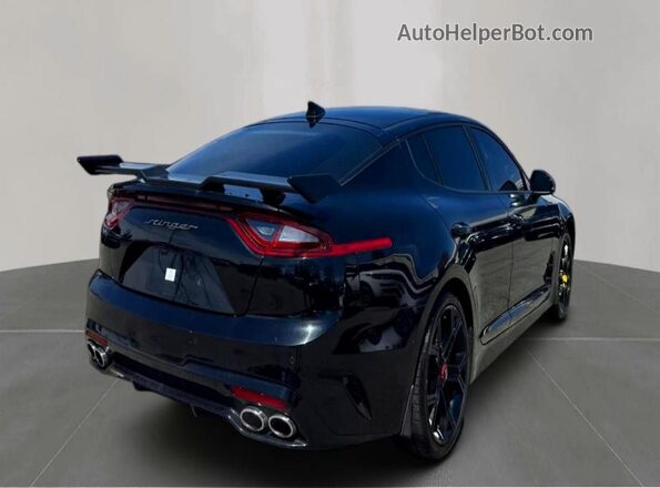 KNAE55LC9K6057823 2019 KIA STINGER Черный Передняя правая четверть