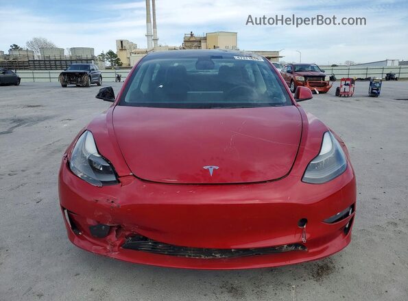 5YJ3E1EA9PF466561 2023 TESLA MODEL 3 Красный Вид сзади