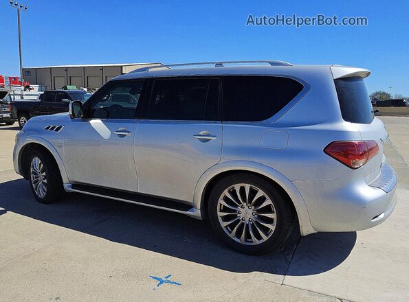 JN8AZ2NF7G9610586 2016 INFINITI QX80 Серебряный Задняя правая четверть