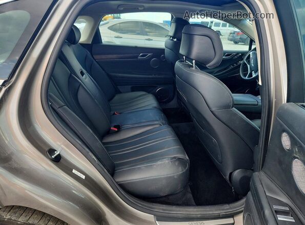 KMTGB4SC0MU046922 2021 GENESIS G80 Золотой Вид задней части салона