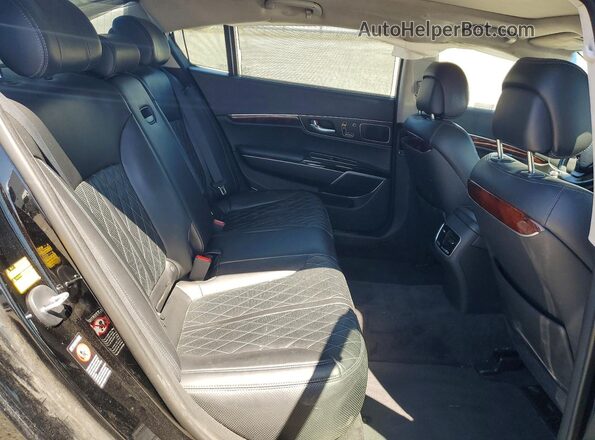 KNALW4D45H6036496 2017 KIA K900 Черный Вид задней части салона