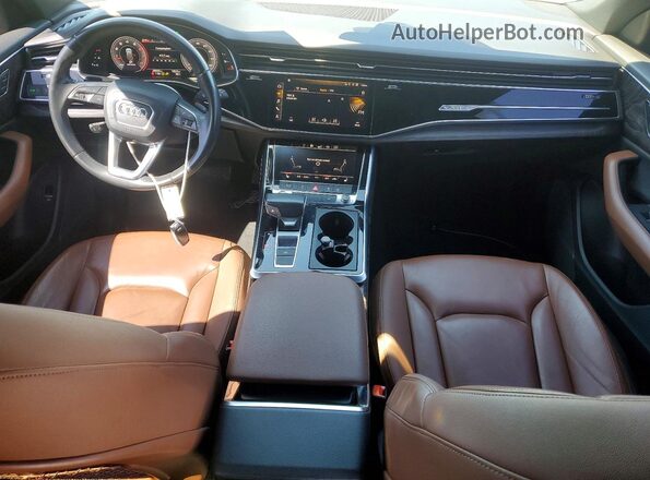 WA1AVAF13KD013598 2019 AUDI Q8 White Widok zestawu wskaźników