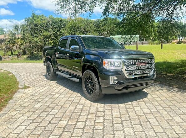1GTG5EEN9M1171878 2021 GMC CANYON Черный Задняя левая четверть