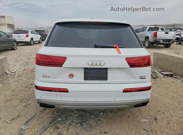 WA1LAAF72HD037697 2017 AUDI Q7 Белый Вид салона спереди