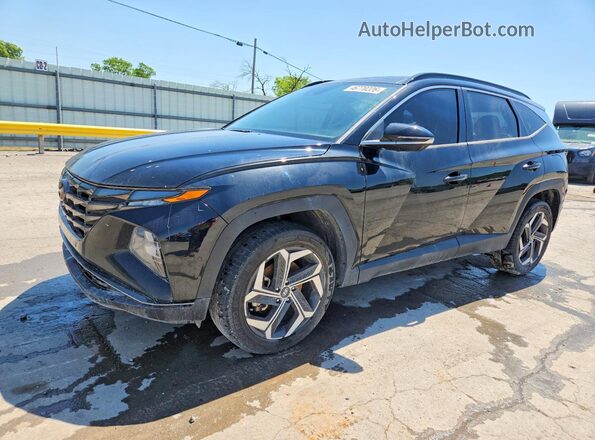 5NMJECAEXNH044886 2022 HYUNDAI TUCSON Black Передня ліва чверть