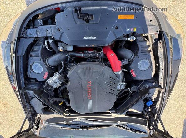 KNAE55LC9K6057823 2019 KIA STINGER Черный Вид салона спереди
