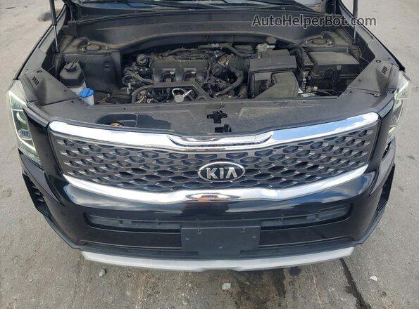 5XYP24HC3MG143877 2021 KIA TELLURIDE Black Widok naklejki z numerem VIN