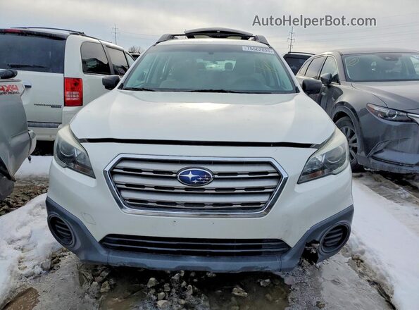 4S4BSAAC7H3283343 2017 SUBARU OUTBACK Белый Вид сзади