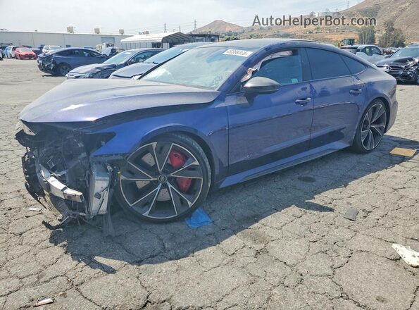 WUAPCBF25MN903766 2021 AUDI RS7 Blue Հետևի ձախ