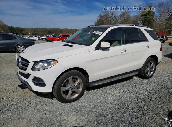 4JGDA5HB7HA968793 2017 MERCEDES-BENZ GLE Белый Передняя левая четверть