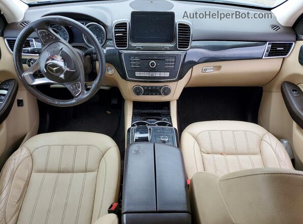 4JGDA5HBXGA751656 2016 MERCEDES-BENZ GLE Blue Вид панелі приладів