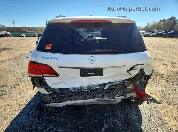 4JGDA5JB4JB140775 2018 MERCEDES-BENZ GLE White Widok z tyłu