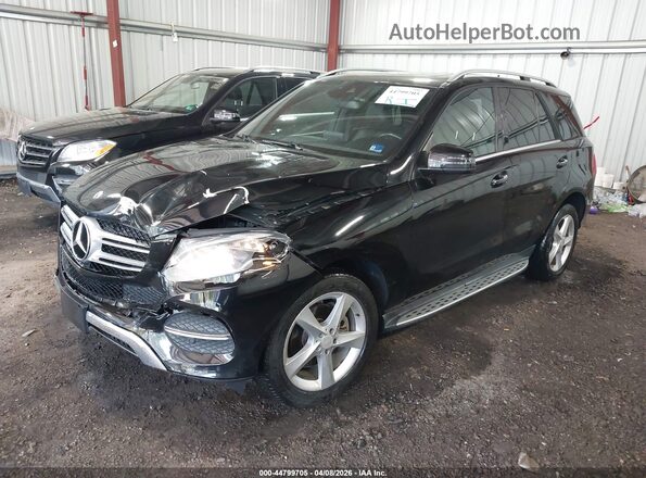 4JGDA5JB5JB164437 2018 MERCEDES-BENZ GLE 350 Черный Передняя левая четверть