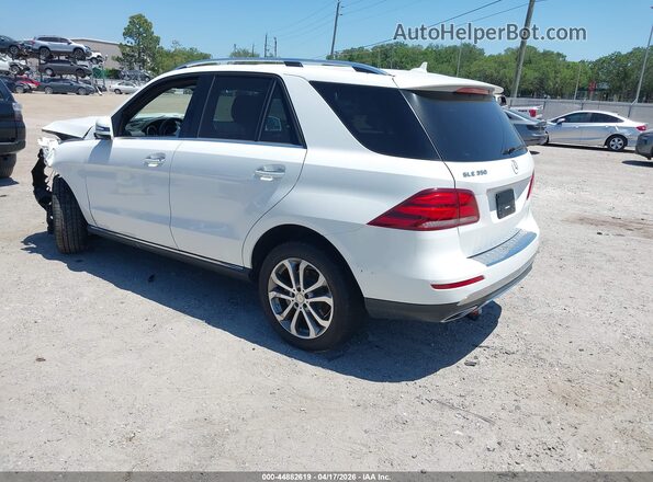 4JGDA5JB6HA899296 2017 MERCEDES-BENZ GLE 350 Белый Задняя левая четверть