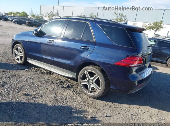 4JGDA5JB6JB170506 2018 MERCEDES-BENZ GLE 350 Dark Blue Задняя левая четверть