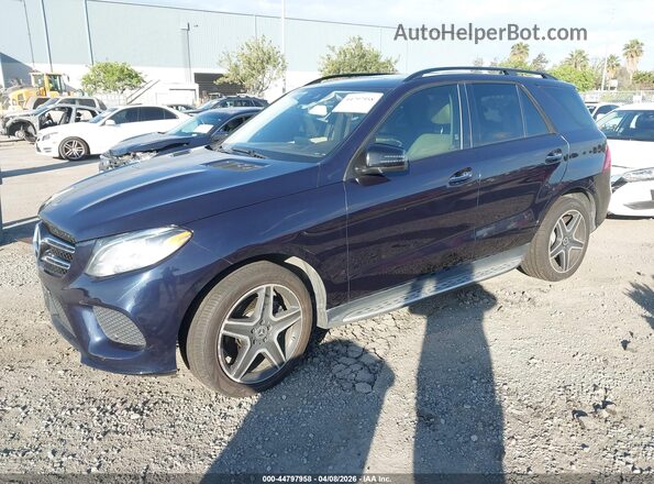 4JGDA5JB6JB170506 2018 MERCEDES-BENZ GLE 350 Dark Blue Передняя левая четверть