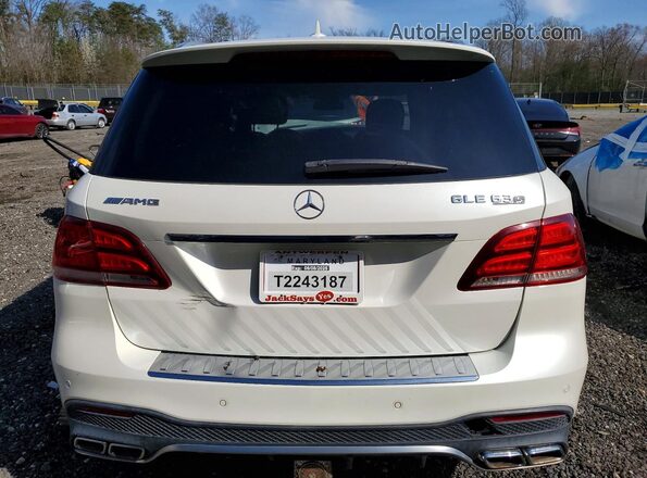 4JGDA7FB6KB197100 2019 MERCEDES-BENZ GLE White Հետևի տեսք