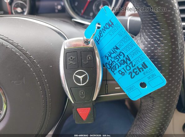 4JGDF6EE0JB072244 2018 MERCEDES-BENZ GLS 450 White Widok deski rozdzielczej