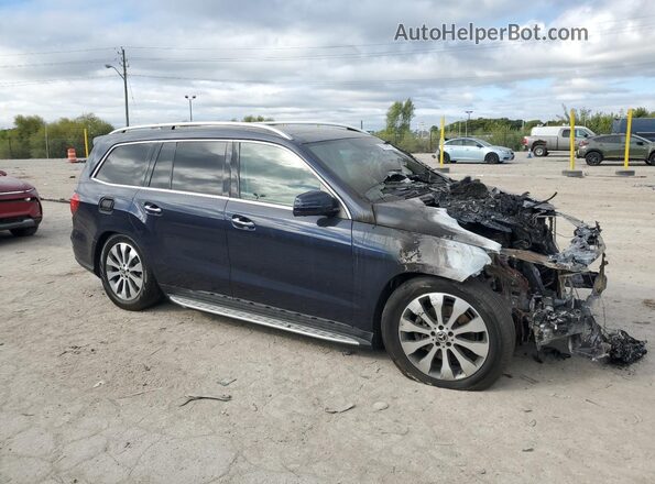 4JGDF6EE0KB238067 2019 MERCEDES-BENZ GLS Синий Передняя правая четверть