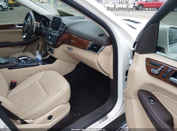 4JGDF6EE1JB043285 2018 MERCEDES-BENZ GLS 450 White Widok wnętrza z przodu