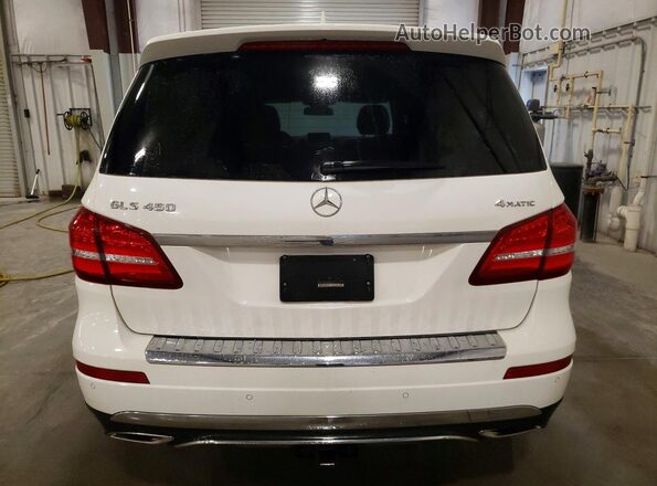 4JGDF6EE2JB156274 2018 MERCEDES-BENZ GLS White Widok z tyłu