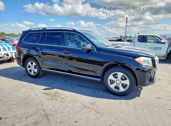 4JGDF6EE3HA794372 2017 MERCEDES-BENZ GLS Черный Передняя правая четверть