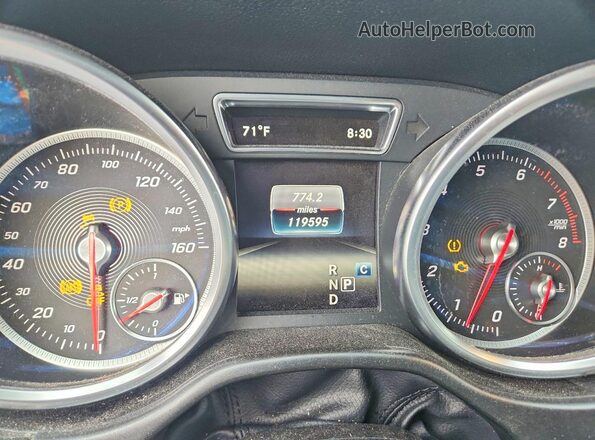 4JGDF6EE4JB022737 2018 MERCEDES-BENZ GLS White Вид щитка приладів