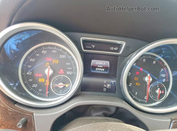 4JGDF6EE5KB236623 2019 MERCEDES-BENZ GLS Белый Вид щитка приборов