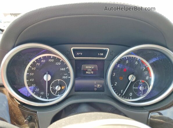 4JGDF6EE6GA658283 2016 MERCEDES-BENZ GL-CLASS Серебряный Вид щитка приборов
